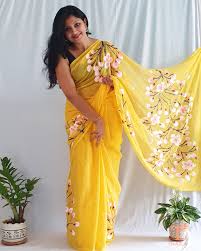Hand Printed Sarees